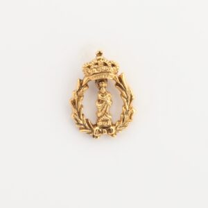 INSIGNIAS RELIGIOSAS IMÁGENES RELIEVE "VIRGEN COMPLETA ORLA PALMAS CON CORONA 20 MM ALTURA"