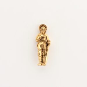 INSIGNIAS RELIGIOSAS IMÁGENES RELIEVE "SAN ISIDRO LABRADOR VOLUMETRICO 21 MM ALTURA "