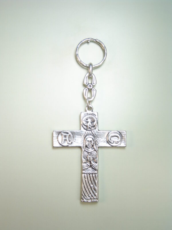 LLAVEROS RELIGIOSOS HERÁLDICOS RELIEVE "SANTA CRUZ CON FAROLES"