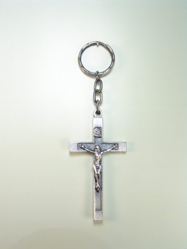 LLAVEROS RELIGIOSOS IMÁGENES RELIEVE "CRISTO CRUCIFICADO CRUZ RECTANGULAR"