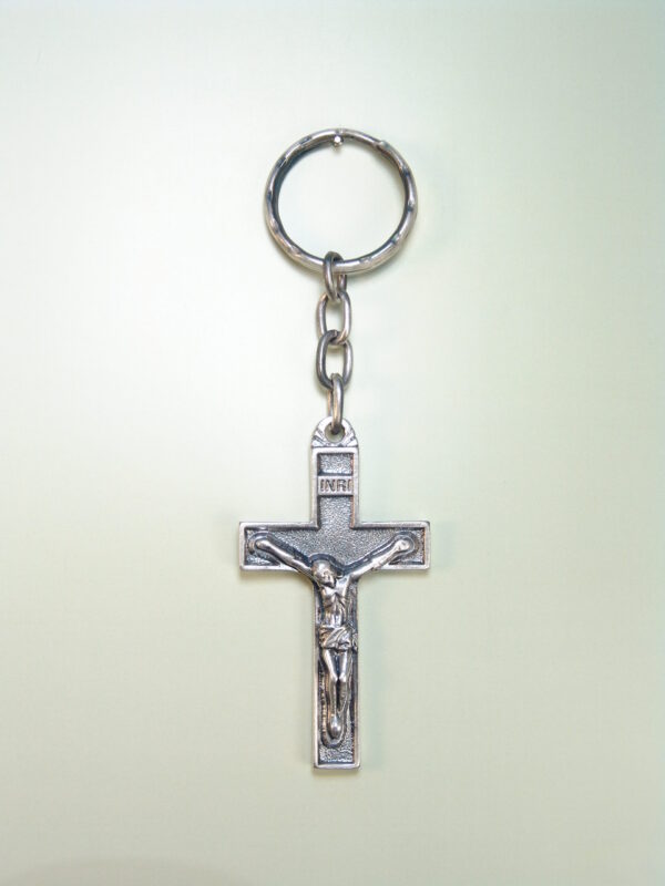 LLAVEROS RELIGIOSOS IMÁGENES RELIEVE "CRISTO CRUCIFICADO CRUZ PLANA"