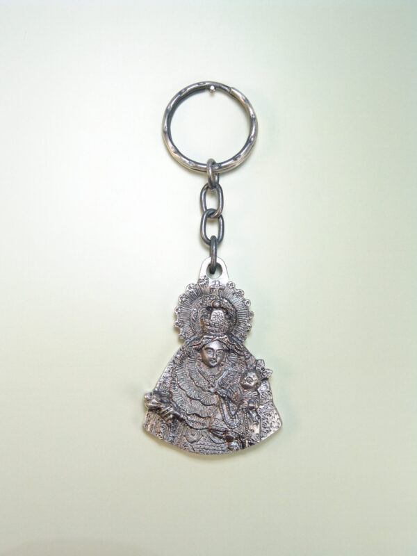 LLAVEROS RELIGIOSOS IMÁGENES RELIEVE "VIRGEN DEL ROSARIO SILUETEADA"