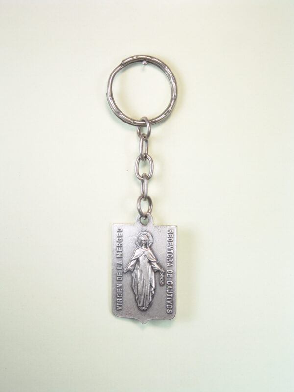 LLAVEROS RELIGIOSOS IMÁGENES RELIEVE "VIRGEN DE LA MERCED BAJO RELIEVE"