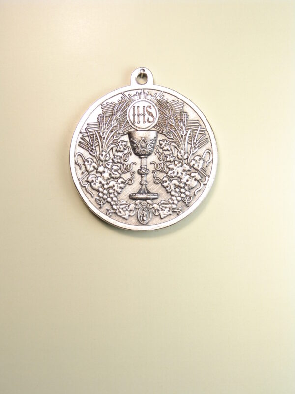 MEDALLAS RELIGIOSAS HERÁLDICAS RELIEVE "EUCARISTÍA CIRCULAR BAJO RELIEVE 50 MM"