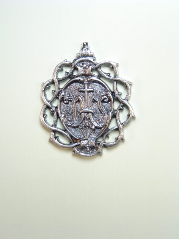 MEDALLAS RELIGIOSAS HERÁLDICAS RELIEVE "NOMBRE DE JESUS SOBRE CORONA DE ESPINAS 55 MM"