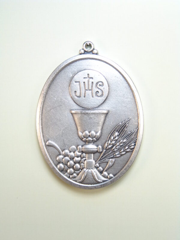 MEDALLAS RELIGIOSAS HERÁLDICAS RELIEVE "SAGRADA EUCARISTIA OVALADA 70 MM"