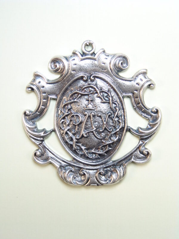 MEDALLAS RELIGIOSAS HERÁLDICAS RELIEVE "PAX ORLADO DE PERGAMINOS 75 MM"