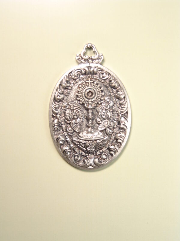 MEDALLAS RELIGIOSAS HERÁLDICAS RELIEVE "SANTISIMO SACRAMENTO BARROCO 55 MM"