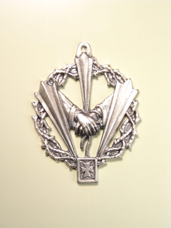 MEDALLAS RELIGIOSAS HERÁLDICAS RELIEVE "REDENTOR Y CAUTIVO 70 MM"