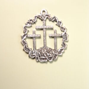 MEDALLAS RELIGIOSAS HERÁLDICAS RELIEVE "MONTE CALVARIO CALADO 50 MM"