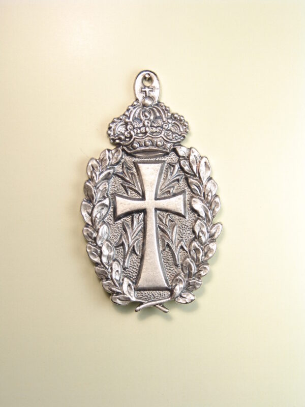 MEDALLAS RELIGIOSAS HERÁLDICAS RELIEVE "CRUZ DE MALTA CRUZADA DE PALMAS 70 MM"