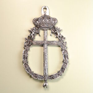MEDALLAS RELIGIOSAS HERÁLDICAS RELIEVE "CRUZ LATINA ARBOLEA CON TOISON REAL 75 MM"