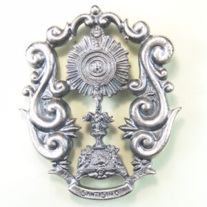 MEDALLAS RELIGIOSAS HERÁLDICAS RELIEVE "SANTISIMO SACRAMENTO ORLA CALADA 75 MM"