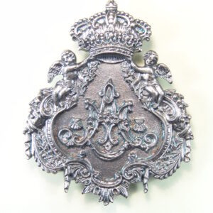 MEDALLAS RELIGIOSAS HERÁLDICAS RELIEVE "AVE MARIA CORONADA 75 MM"