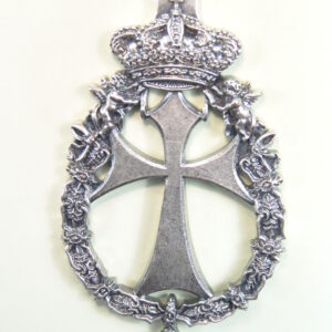 MEDALLAS RELIGIOSAS HERÁLDICAS RELIEVE "CRUZ DE SAN ANTON CON TOISON REAL 80 MM"