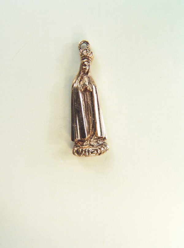 MEDALLITAS RELIGIOSAS IMÁGENES RELIEVE "VIRGEN DE FATIMA SILUETA 30 MM ALTURA "