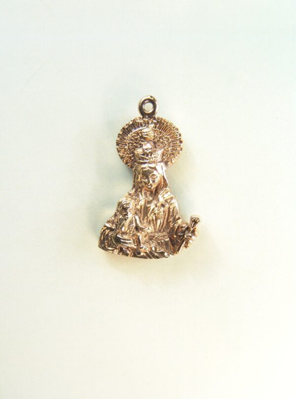 MEDALLITAS RELIGIOSAS IMÁGENES RELIEVE "VIRGEN MARIA CON NIÑO 23 MM ALTURA "