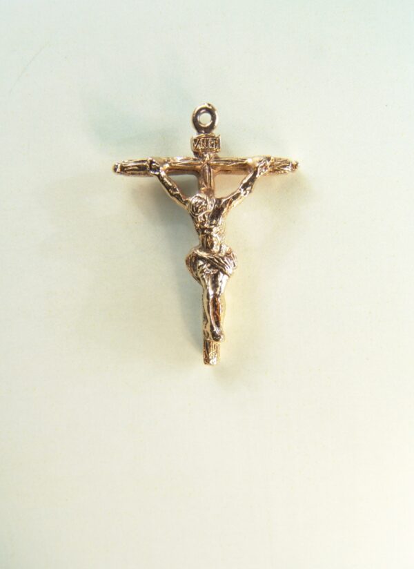 MEDALLITAS RELIGIOSAS IMÁGENES RELIEVE "CRUCIFICADO VOLUMETRICO BARROCO 27 MM ALTURA "
