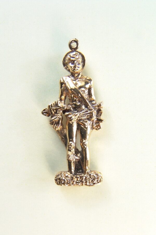MEDALLITAS RELIGIOSAS IMÁGENES RELIEVE "SAN SEBASTIAN 30 MM ALTURA "
