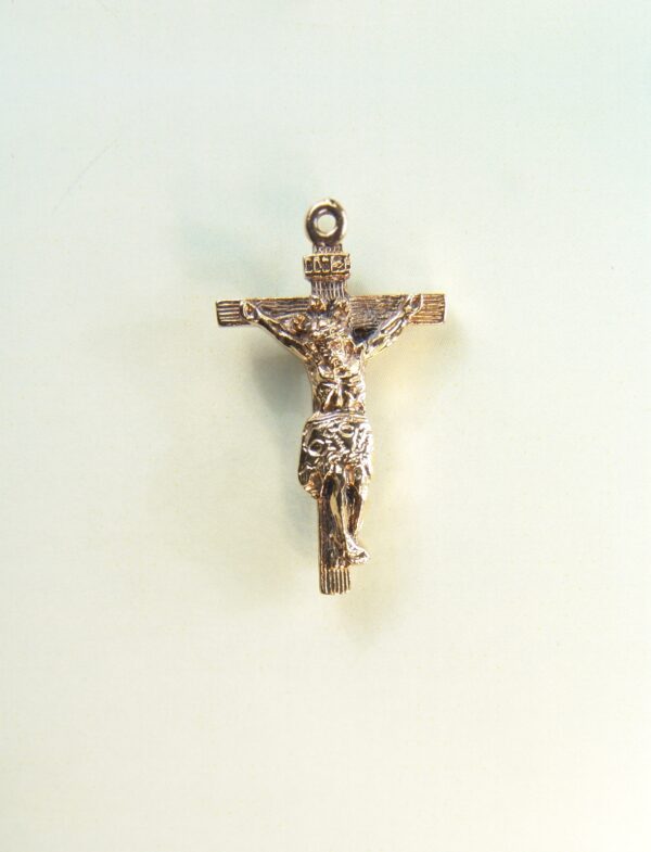 MEDALLITAS RELIGIOSAS IMÁGENES RELIEVE "CRUCIFICADO VOLUMETRICO GOTICO 27 MM ALTURA "