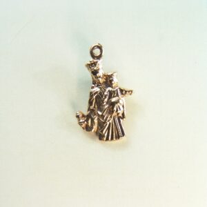 MEDALLITAS RELIGIOSAS IMÁGENES RELIEVE "VIRGEN CON NIÑO 18 MM ALTURA "