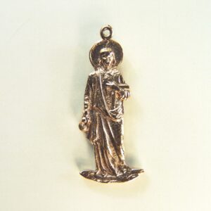 MEDALLITAS RELIGIOSAS IMÁGENES RELIEVE "SAN ISIDRO EL LABRADOR 32 MM ALTURA"