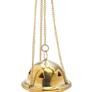 INCENSARIO TROQUEL REP. MINIATURA  ORO DE 10 CM.
