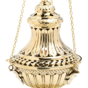 INCENSARIO TROQUEL REP. ENTALLADO  ORO DE 30 CM.