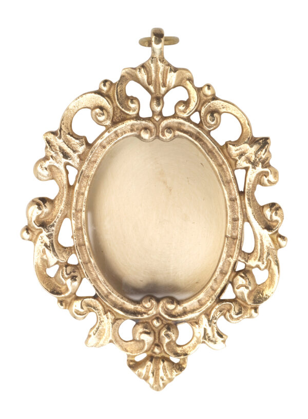 RELICARIOS TROQUEL REP.  CARTELA  ORO DE 11 CM. PARED