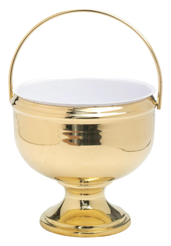 CUBO TROQUEL REP. LISO  ORO DE 19 CM.