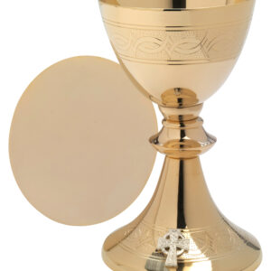 CALICES TROQUEL REP. CENEFA  ORO DE 20 CM.