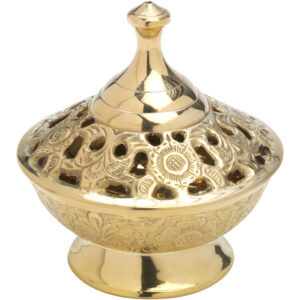 INCENSARIO TROQUEL REP. SOBREMESA  ORO DE 9 CM.