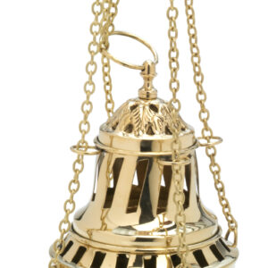 INCENSARIO TROQUEL REP. SANTIAGO  ORO DE 24 CM.