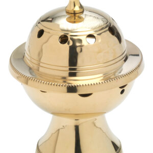 INCENSARIO TROQUEL REP. CUPULA  ORO DE 13 CM.