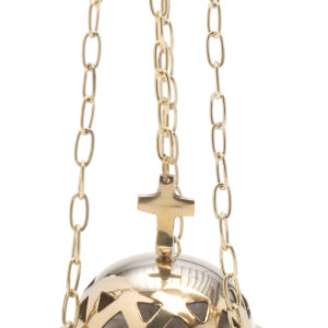 INCENSARIO TROQUEL REP. MINIATURA  ORO DE 11 CM.