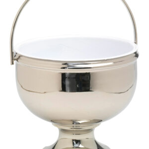CUBO TROQUEL REP. LISO  NIQUEL BR. DE 19 CM.